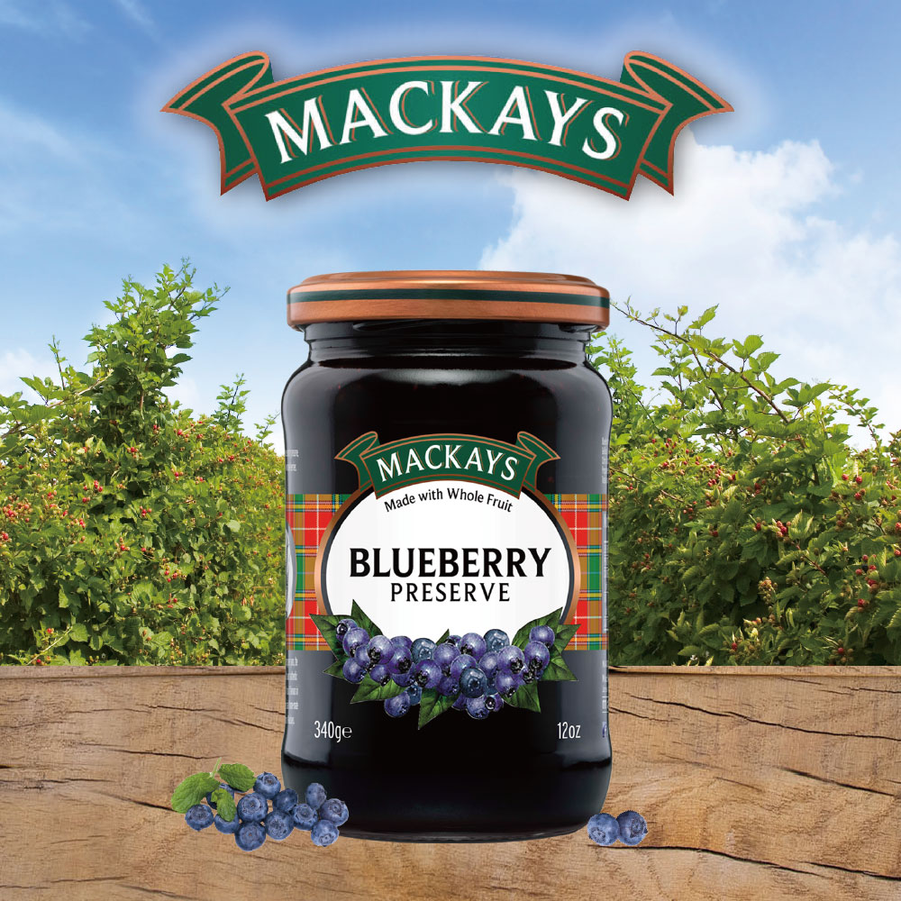 Mackays 	蘇格蘭梅凱藍莓果醬 340g